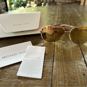 Rose color Michael Kors Aviators